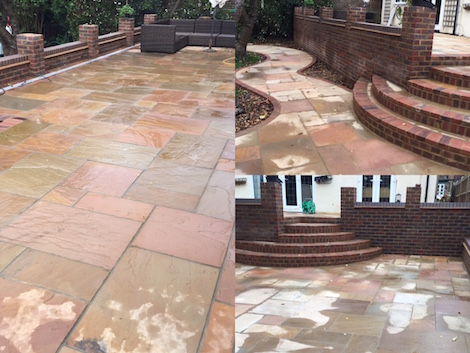 New patio for private client in Watford